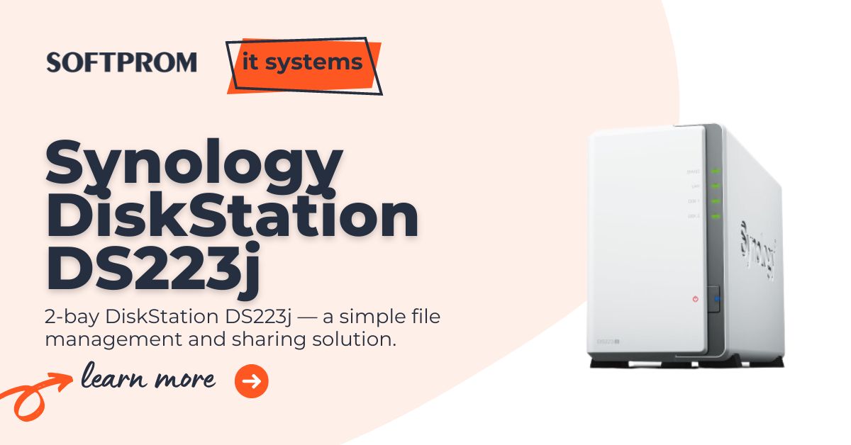2-bay DiskStation DS223j, a simple file management and sharing
